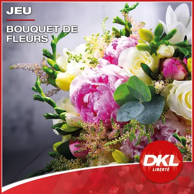 GAGNEZ VOTRE BOUQUET DE FLEURS POUR LA SAINT-VALENTIN